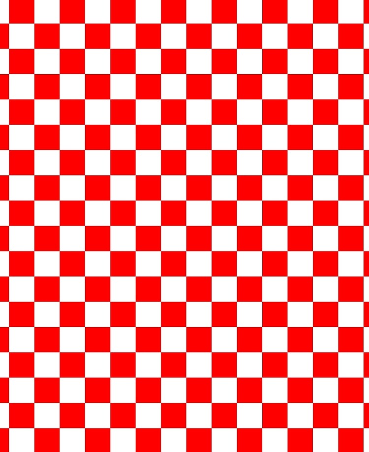 checkerboard red