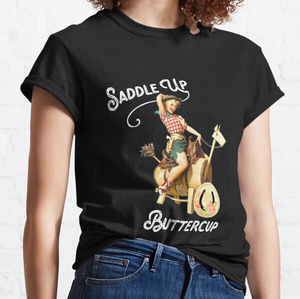 Cowgirl Pinup Tshirts and Gifts Classic T-Shirt