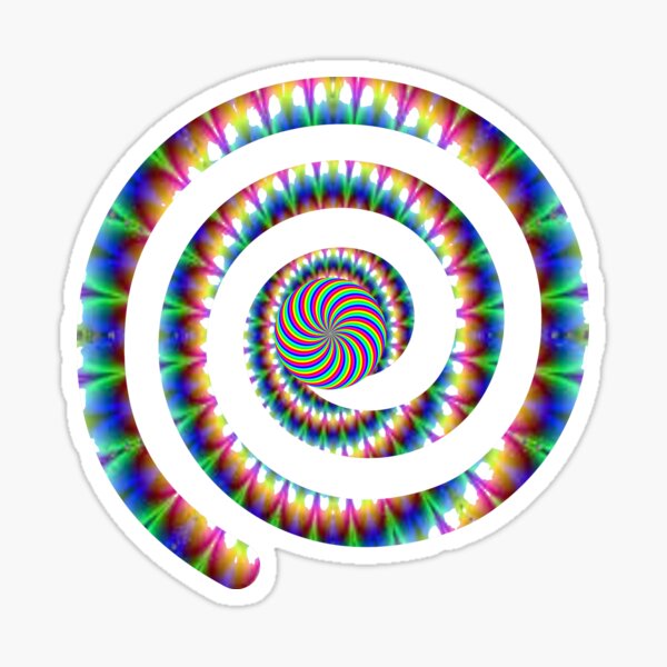 #Square #Multicolored  #Spiral #Rug, Symbol, Design, Illustration, sign, shape Sticker