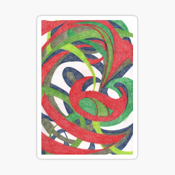 Item preview, Puzzle, Colorful Abstract Shape Drawing by Courtney Hatcher designed and sold by cghatcherart.