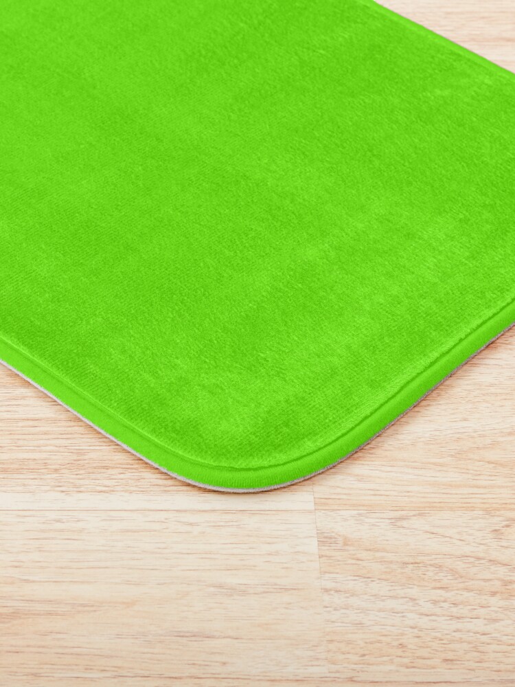 Alternate view of Super Bright Fluorescent Green Neon Bath Mat