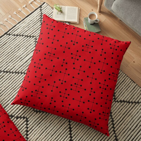Midcentury Modern Dots 109 Floor Pillow