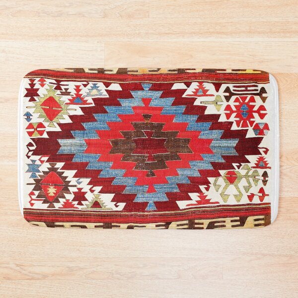 Item preview, Karapinar Konya Central Anatolian Kilim Print  designed and sold by Vicky Brago-Mitchell®.