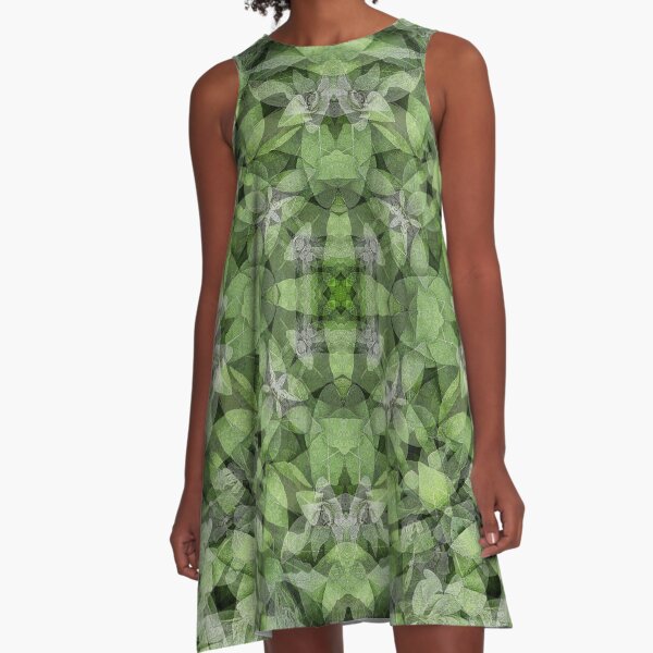 LAMB'S EARS MANDALA A-Line Dress