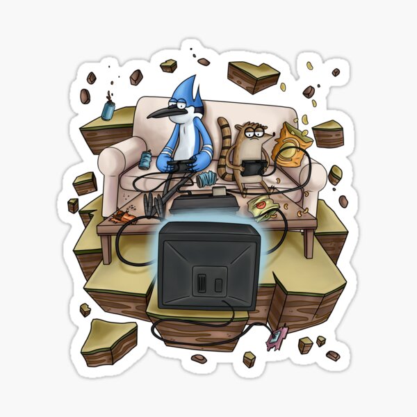 Regular Show lost in space Sticker