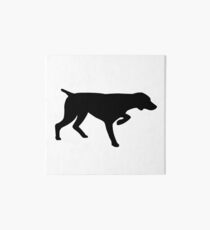 German Shorthair Pointer Silhouette Art Board