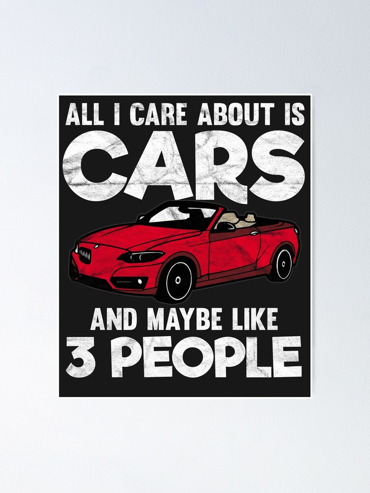 Car Gifts For Men Cars Make Me Happy  Greeting Card for Sale by AlphaDist2