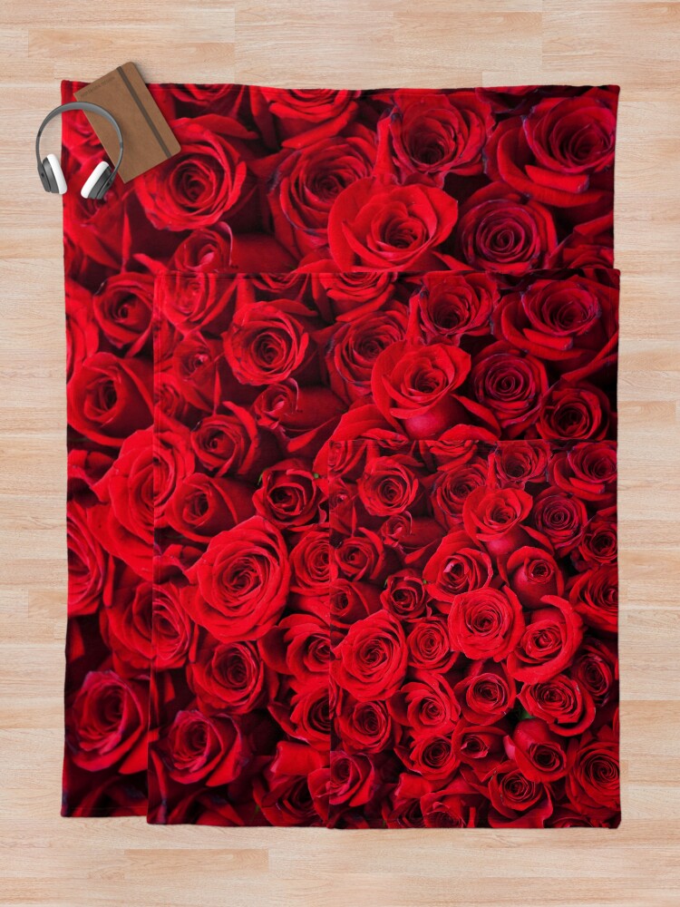 Red rose best sale throw blanket