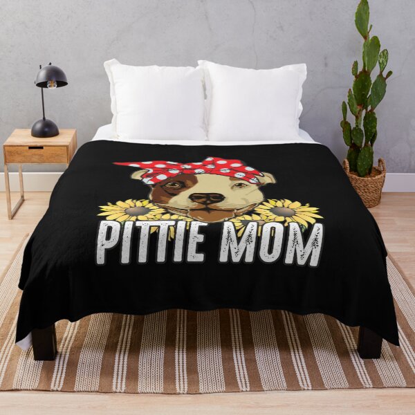 Item preview, Pittie Mom Sunflower Red Bandana PitBull Lover Gifts designed and sold by alenaz.