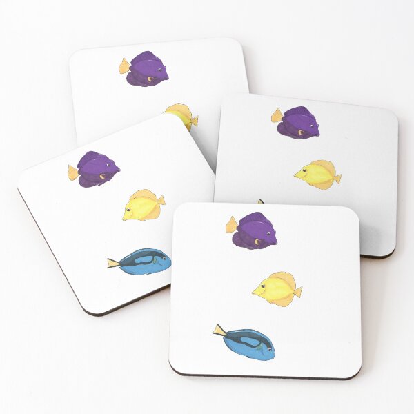 Item preview, Three types of Tang Fish - Cartoon designed and sold by Art by Kathleen Stuart.