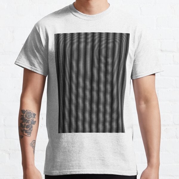 #Squares #Black #White #Stripes Intersections Rug Symbol Design Illustration sign shape Classic T-Shirt