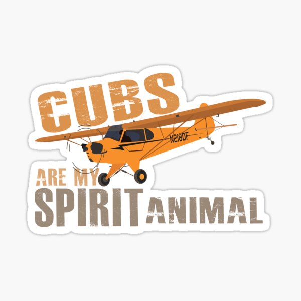 Item preview, Cubs are my Spirit Animal | Piper J-3 Cub designed and sold by RealPilotDesign.