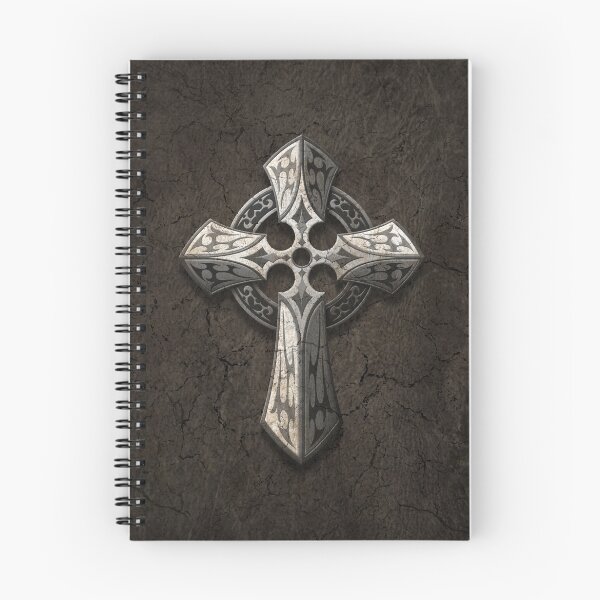 Item preview, Rough Stone Gothic Cross with Tribal Inlays  designed and sold by JeffBartels.