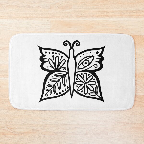 Item preview, Awesome Abstract Butterfly Design (B/W) designed and sold by wariana.