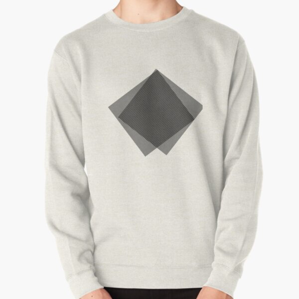 #Squares #Black #White #Stripes Intersections Rug Symbol Design Illustration sign shape Pullover Sweatshirt