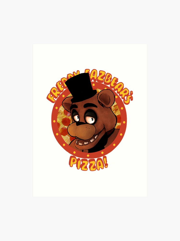 Fnaf Freddy Fazbear Logo Fazbears Pizza Art Print - 