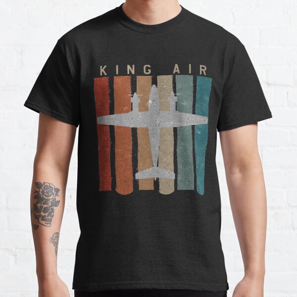 King Air Airplane Retro Vintage Airplane Pilot Classic T-Shirt