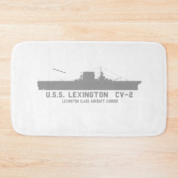 Item preview, USS Lexington CV 2 WWII Aircraft Carrier Tech Print  designed and sold by RealPilotDesign.
