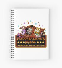 Five Nights at Freddy's Freddy Fazbear's Pizza FNAF logo Spiral Notebook