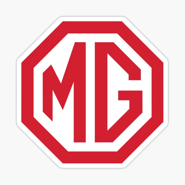 MG MGA MGB MGBGT MIDGET MGTD MGTC MGTF EMBLEM LOGO BADGE DECAL STICKERS SET OF 4