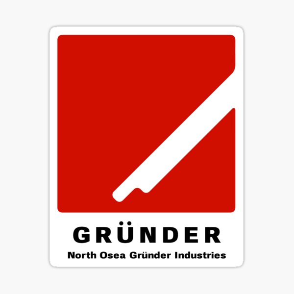 Ace Combat Grunder Industries Sticker