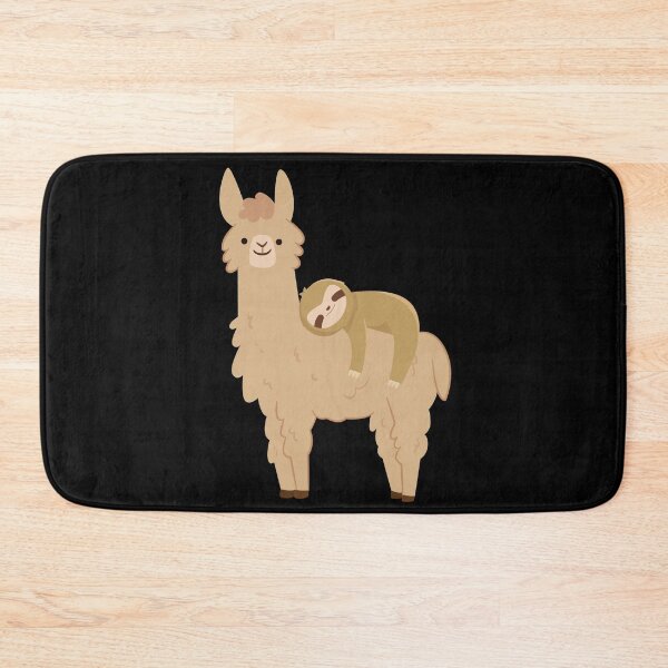 Item preview, Adorable Sloth Relaxing on a Llama | Funny Llama Sloth designed and sold by Andrew Orr.
