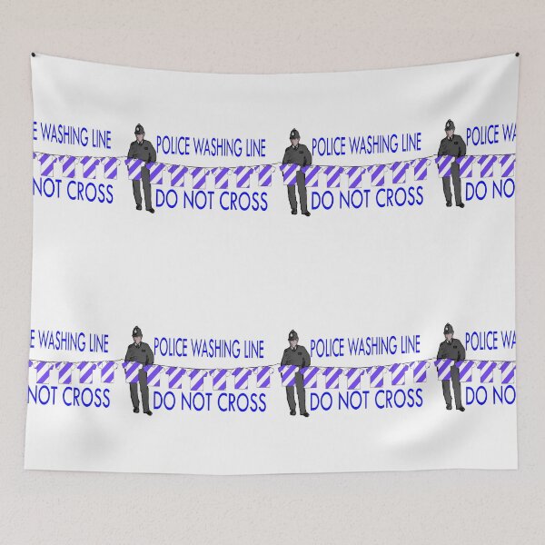 Item preview, police washing line do not cross  designed and sold by IanByfordArt.