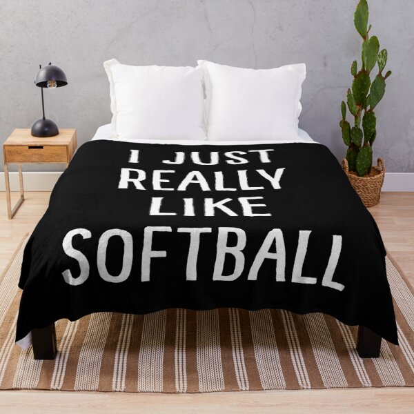 Item preview, I Just Really Like Softball designed and sold by teesaurus.