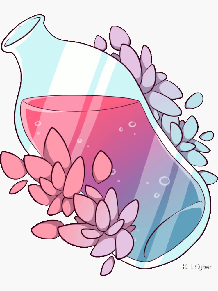 Pride Potions Bi Sticker For Sale By Cybernonymous Redbubble