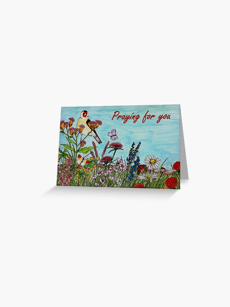 Thumbnail 1 of 2, Greeting Card, Flower Meadow - Praying for You Card designed and sold by EuniceWilkie.