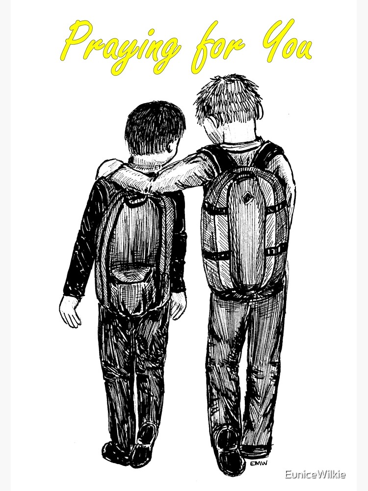 Thumbnail 2 of 2, Greeting Card, Good Friends - Praying for You Card designed and sold by EuniceWilkie.