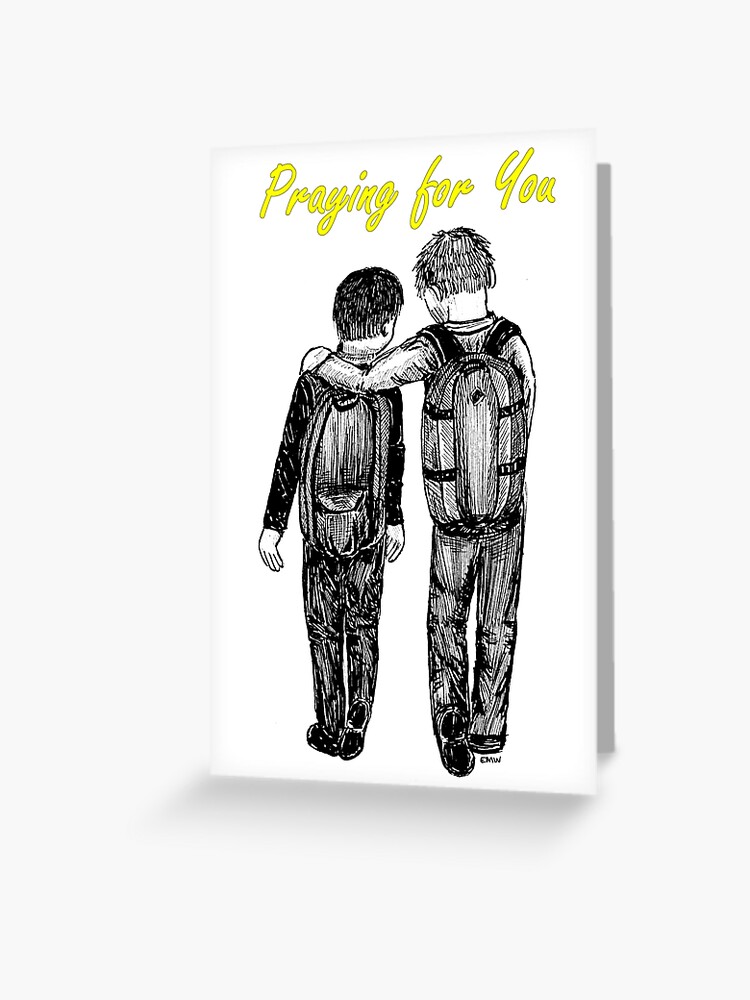 Thumbnail 1 of 2, Greeting Card, Good Friends - Praying for You Card designed and sold by EuniceWilkie.