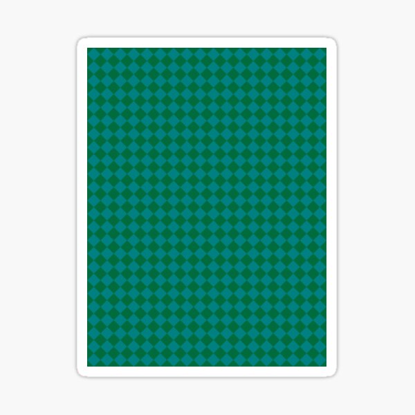 Item preview, Teal Green and Cadmium Green Diamonds designed and sold by ColorsPatterns.