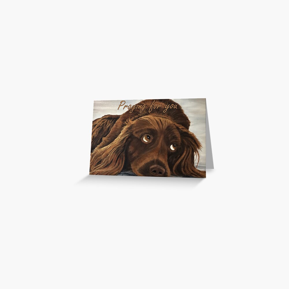 Spaniel Appeal - Praying for You Card Greeting Card
