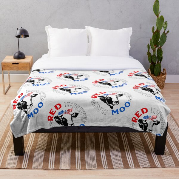 Item preview, Funny Patriotic Cow Bandana American Flag Red White and Moo designed and sold by DoubleBrush.
