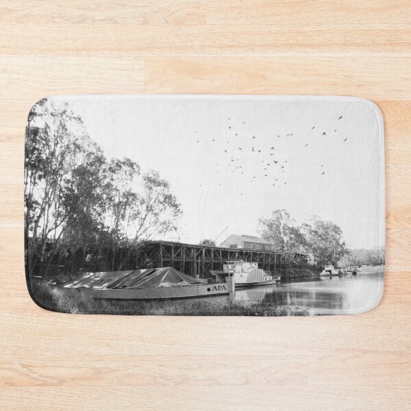 Item preview, Echuca Wharf Old barge and Paddlesteamer designed and sold by Colin Leal.
