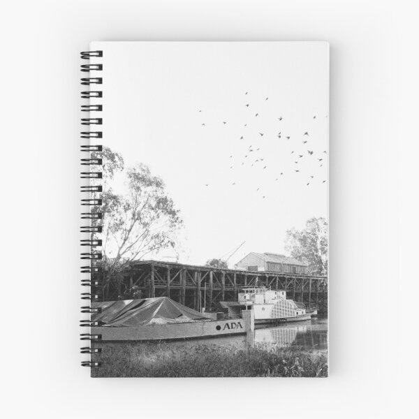 Item preview, Echuca Wharf Old barge and Paddlesteamer designed and sold by Colin Leal.