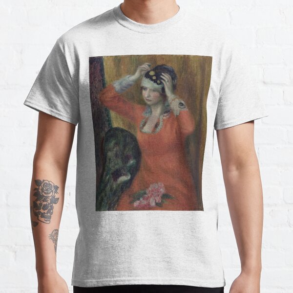 William James Glackens. Girl in Red Dress Pinning on Hat, 1915-16. Classic T-Shirt
