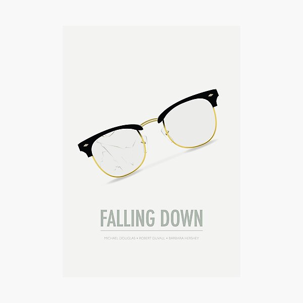 Falling Down - Alternative Movie Poster Photographic Print