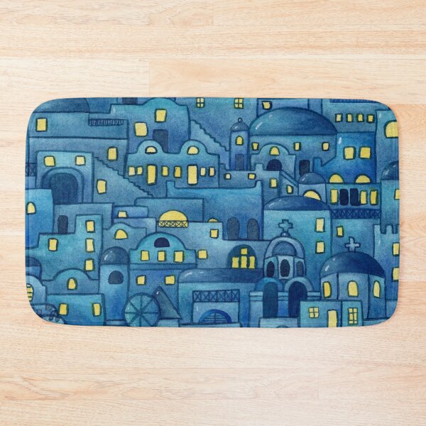 Item preview, Santorini at nigth, Greece designed and sold by adeillustrator.