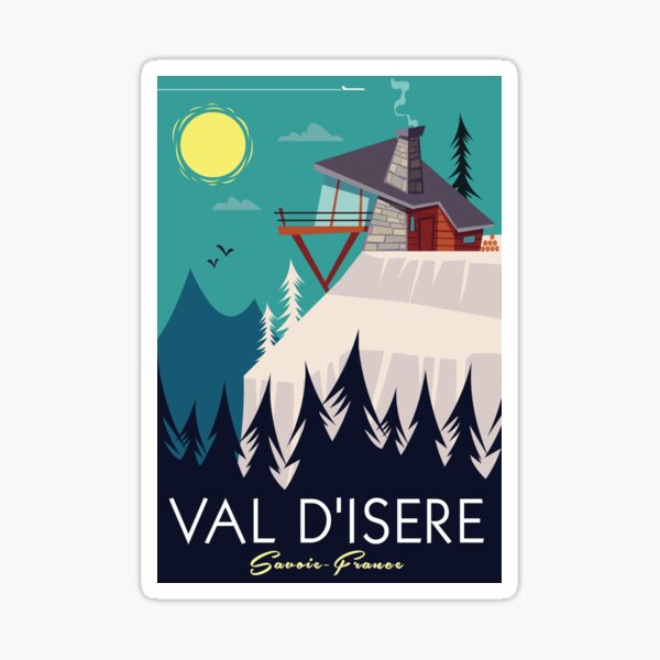Val D'Isere Poster Sticker