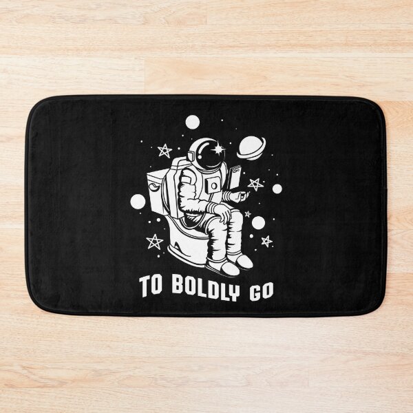 Item preview, Poopin Astronaut Boldly Go Funny Space Gift designed and sold by oberdoofus.