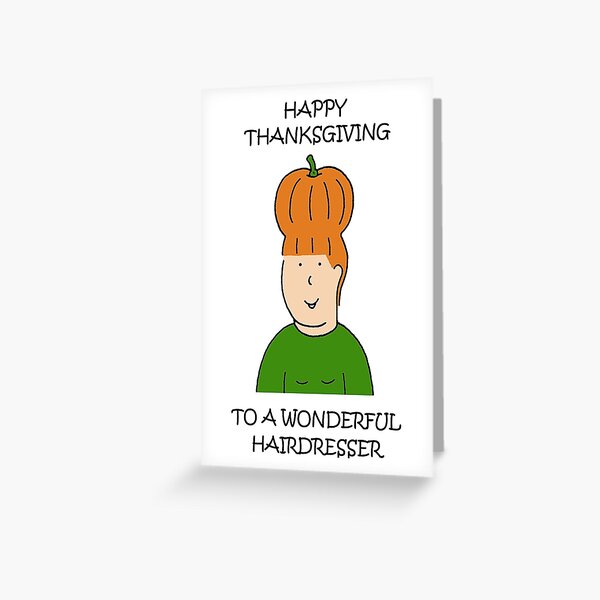 Carte De Vœux Joyeux Anniversaire Coiffeur Dessin Anime Cheveux Par Katetaylor Redbubble