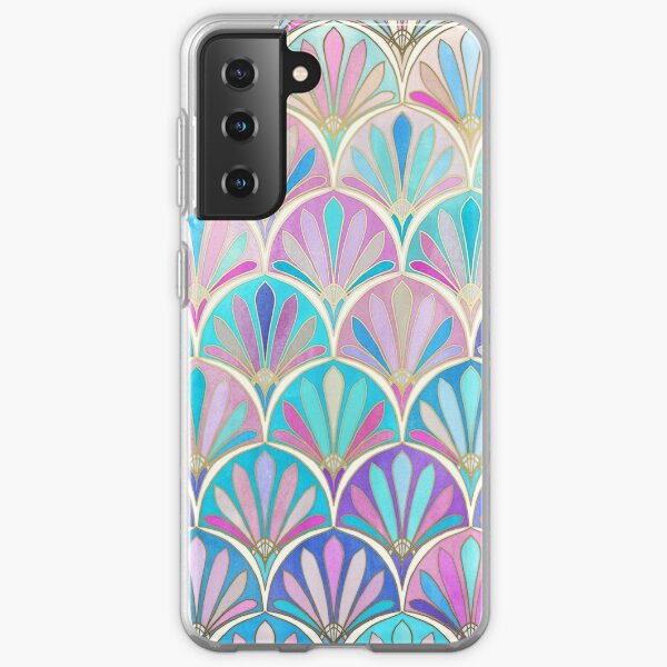 Glamorous Twenties Art Deco Pastel Pattern Samsung Galaxy Soft Case