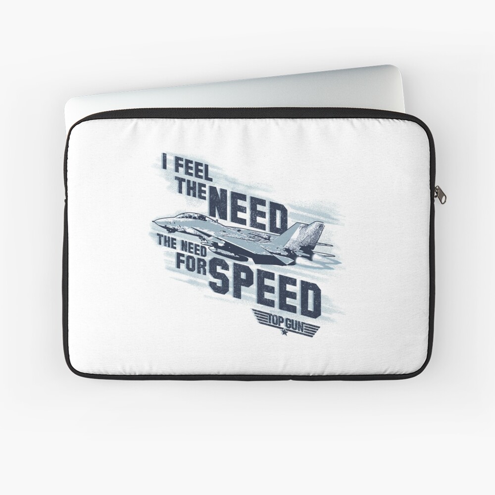 Top Gun - I Feel The Need For Speed White | Framed Art Print