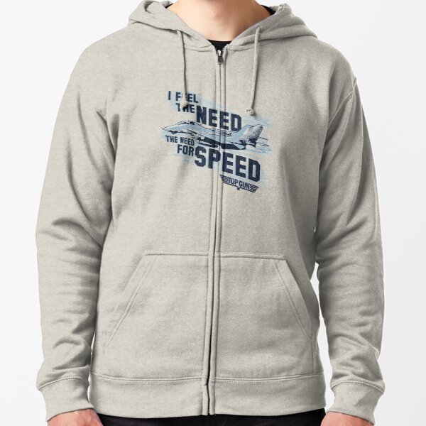 White I Feel The Need For Speed Art Top Gun Maverick Unisex Hoodie