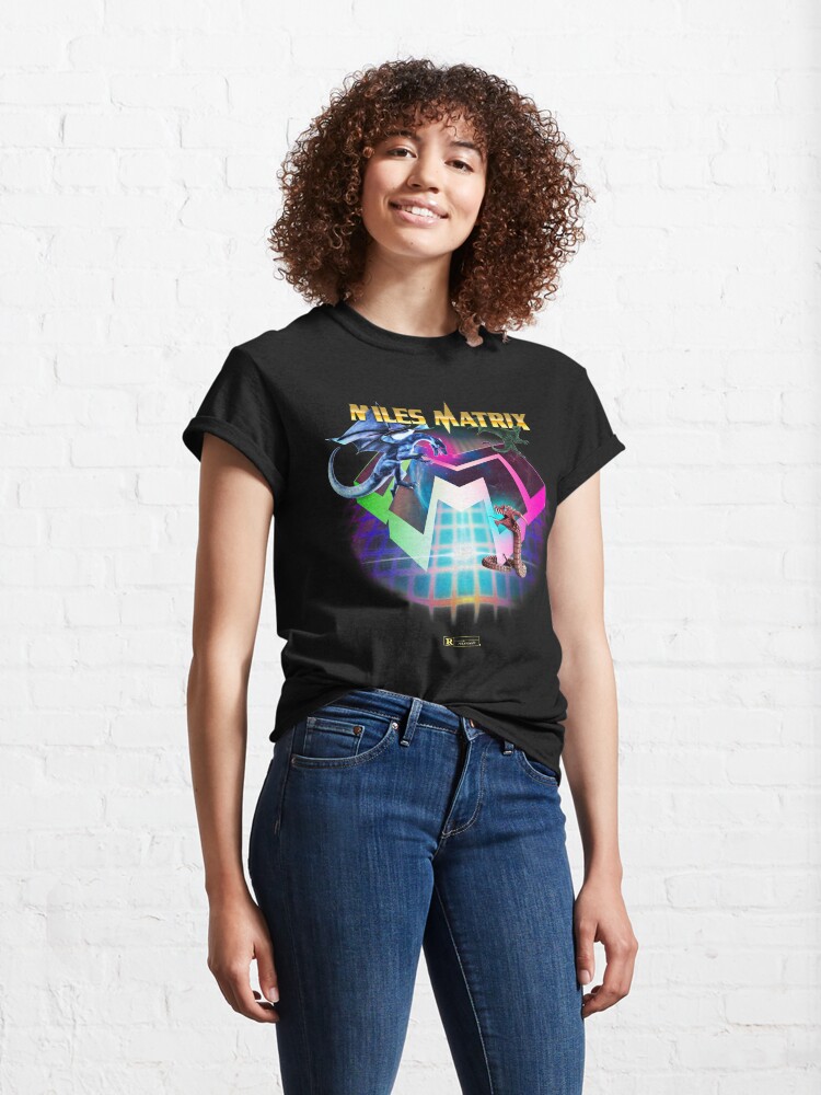 Alternative Ansicht von Miles Matrix "The Power of Synthwave" Classic T-Shirt