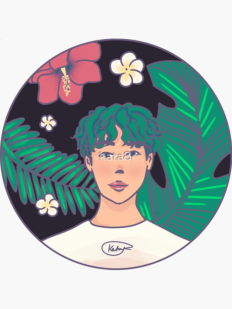  TROPICAL RM  BTS  Fanart 2021 Festa by kata  r Sticker by 