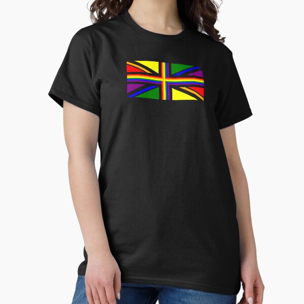 Aperçu de l'œuvre UK Gay Pride Union Jack Flag créée et vendue par phoxydesign.