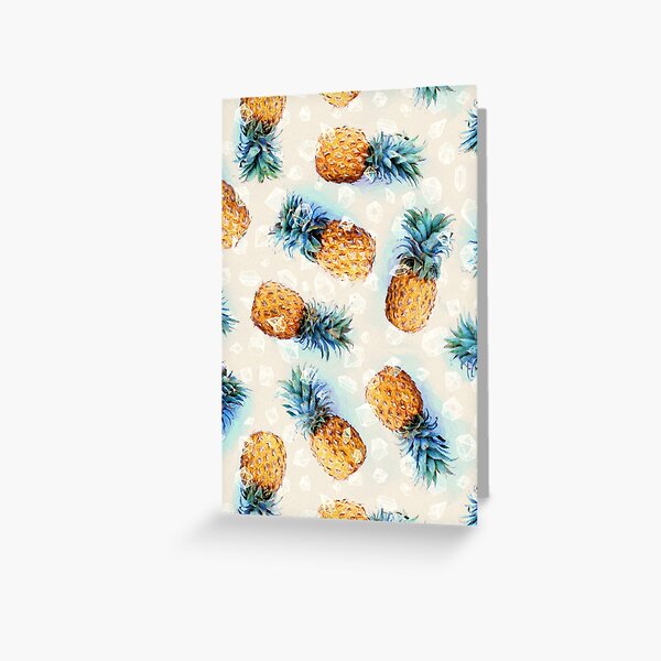 Pineapples + Crystals Greeting Card